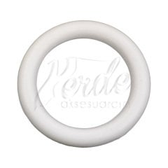 Ahşap Rustik Halkası Beyaz (Plastik)